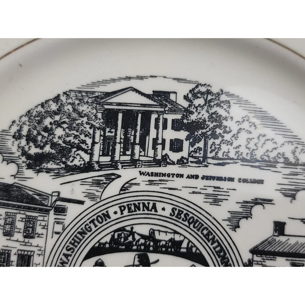 Washington Penna Sesquicentennial Souvenir Collector Plate Historical 1780-93